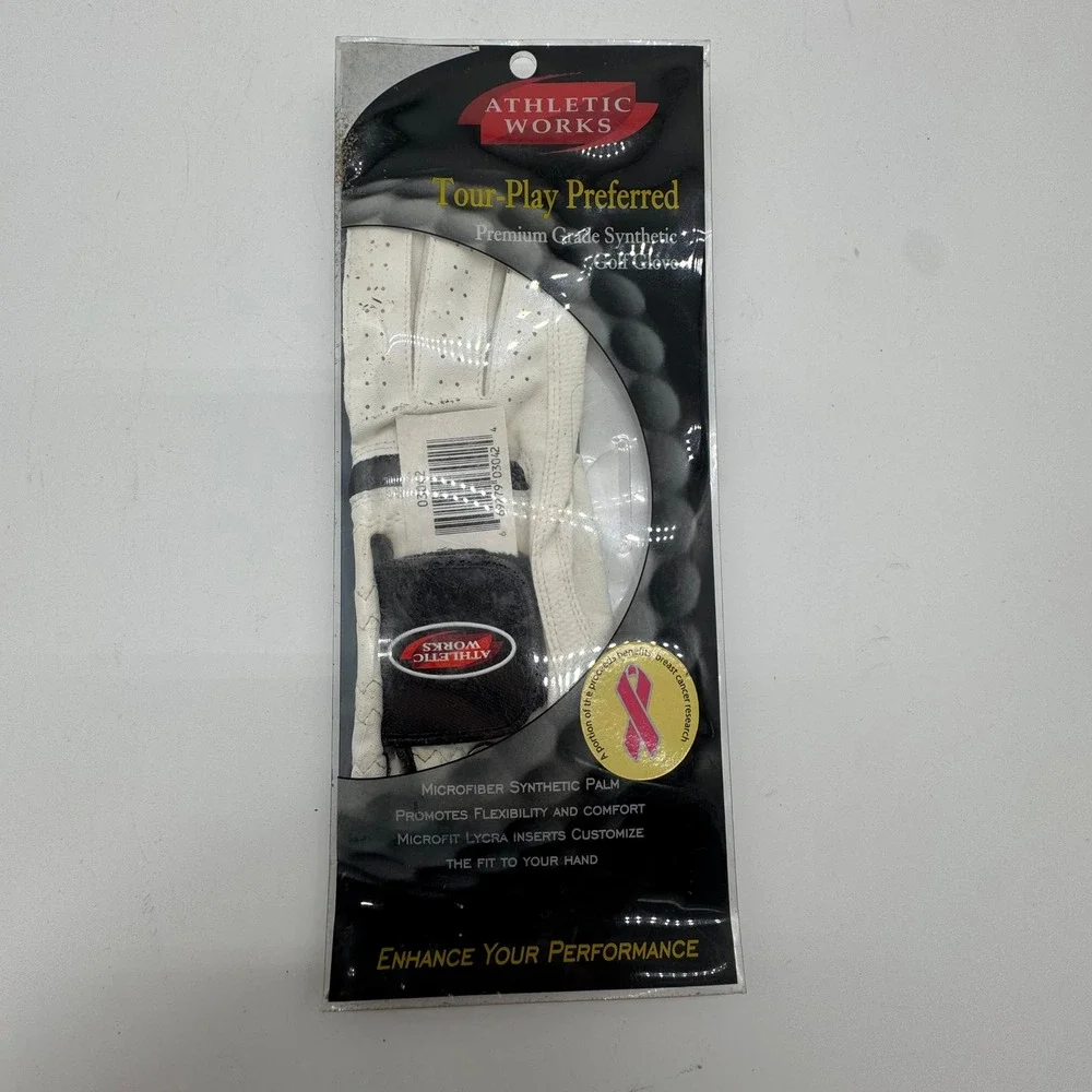 Athletic Works Women's Golf Glove Medium Left Hand Tour Play Preferred White